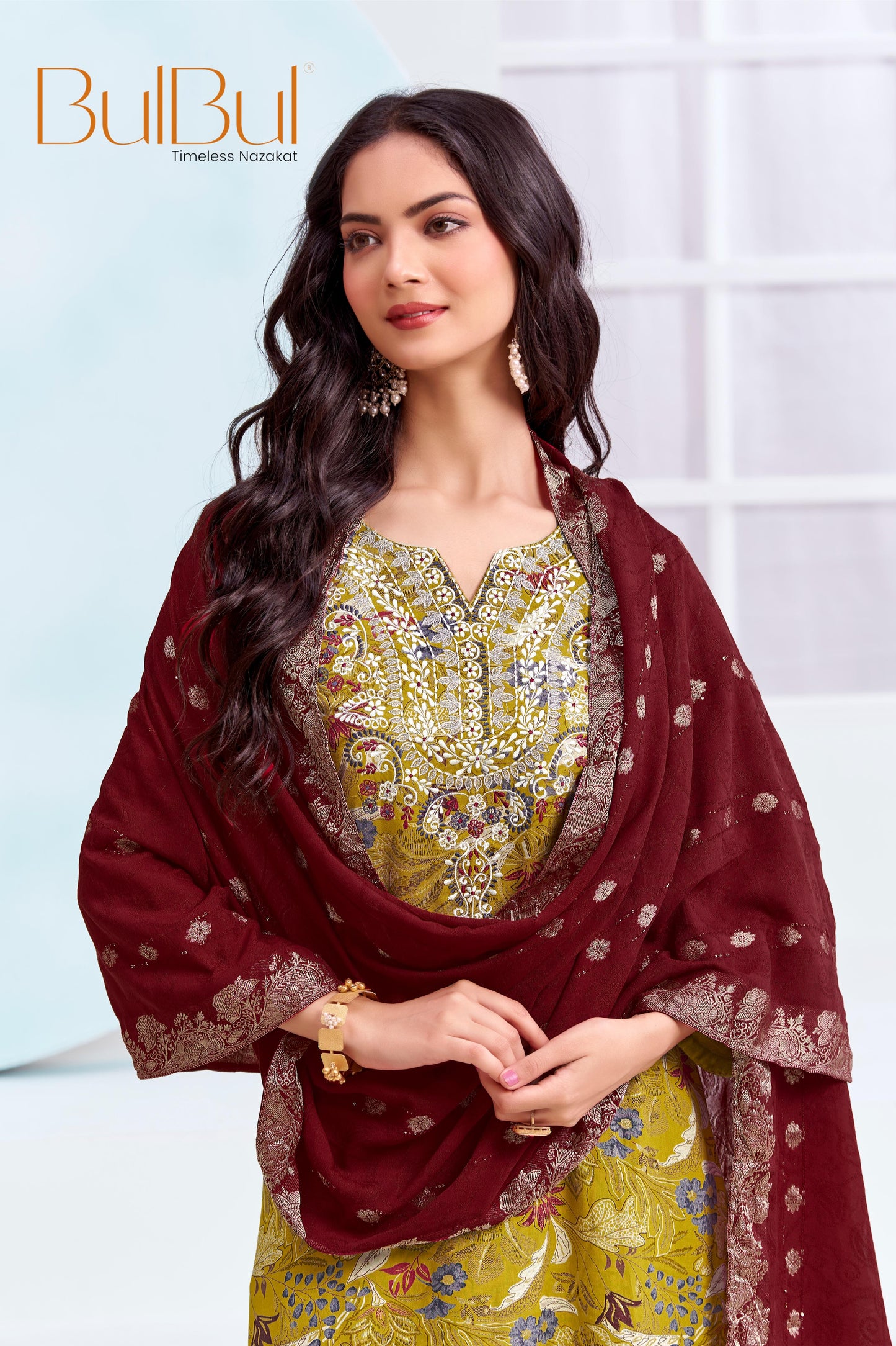 Alfina Yellow Kurta Set with Dupatta