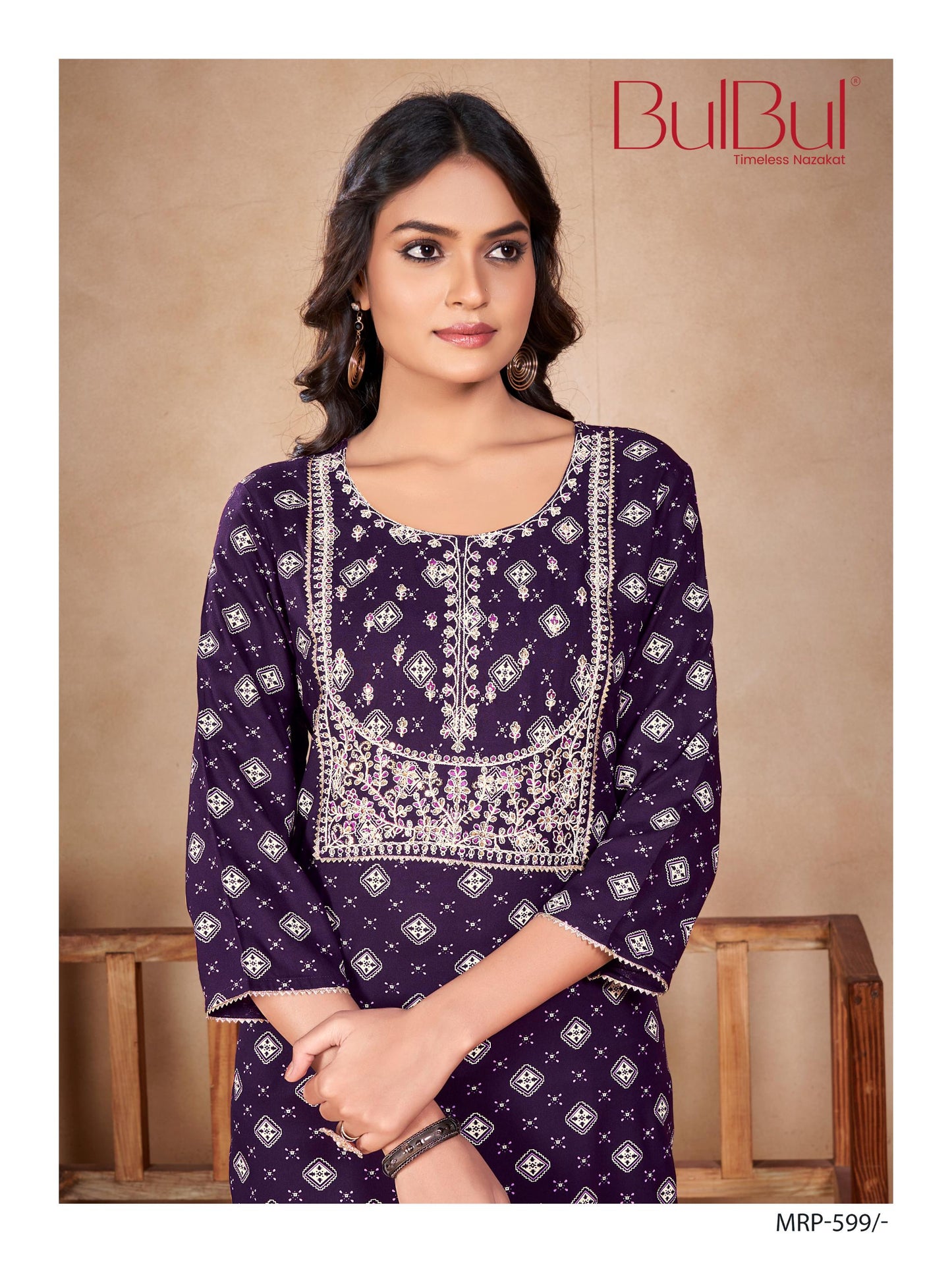 Soft Purple Charm Kurti