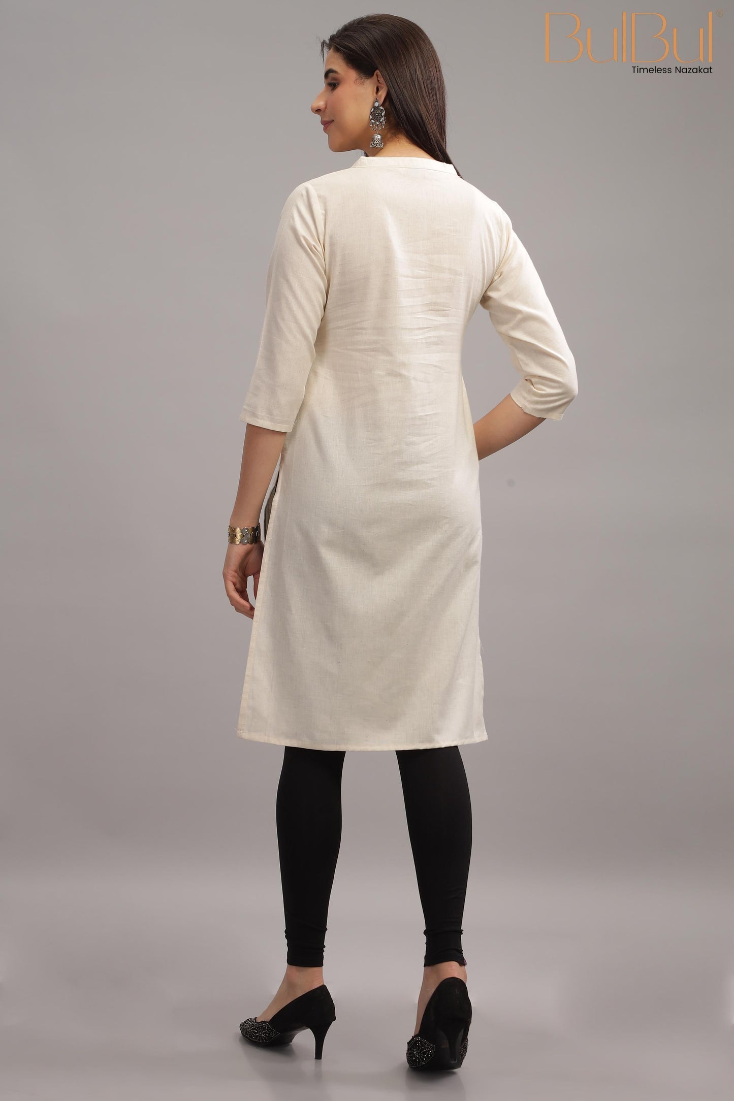 Syahi Beige Kurti