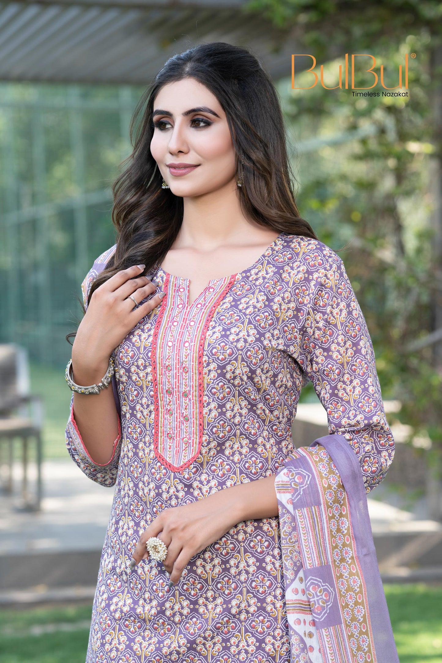 Fashionista Purple Kurta Set with Dupatta