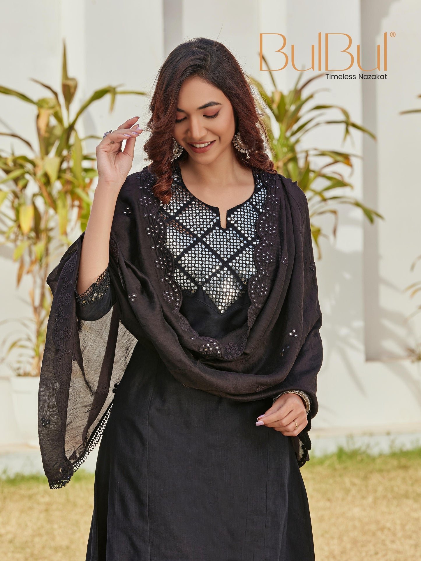 Maryam Black Kurta Set with Dupatta