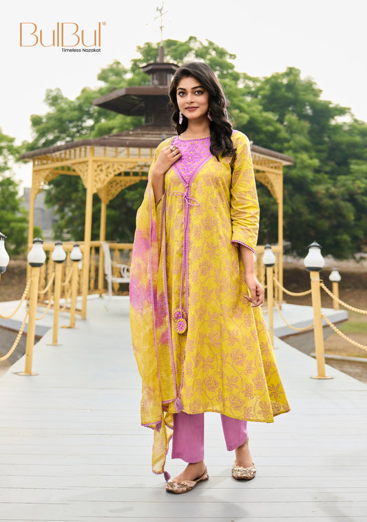 Karina Mustard Kurta Set with Dupatta