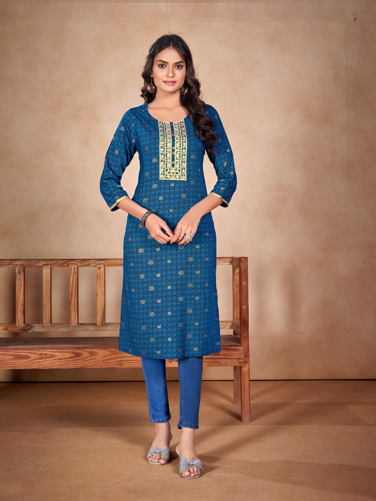 Calming Blue Kurti