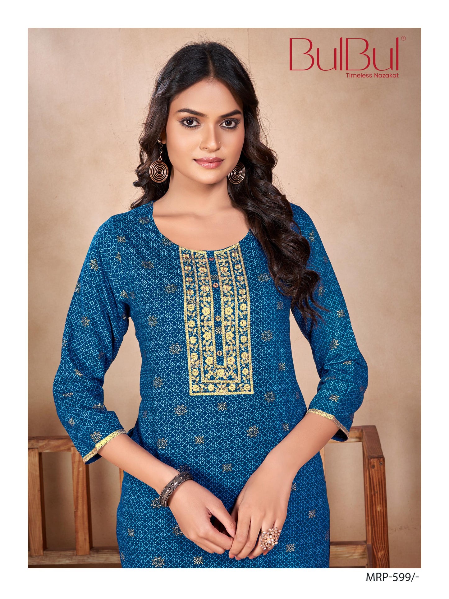 Calming Blue Kurti