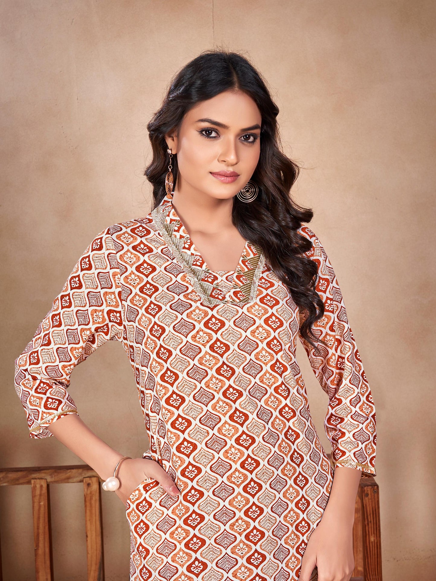 Rustic Charm Kurti