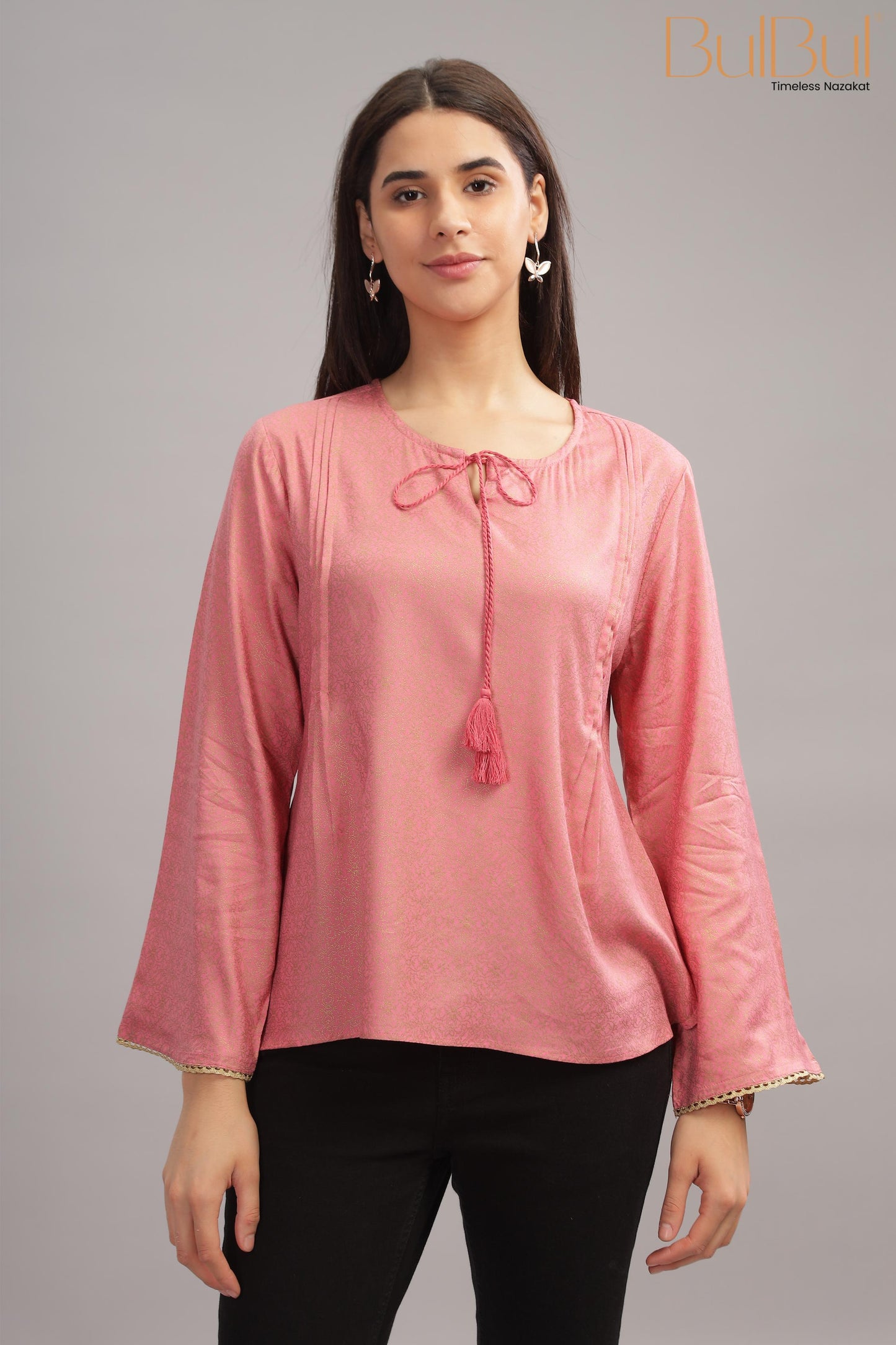 Nataliya Pink Rayon Top