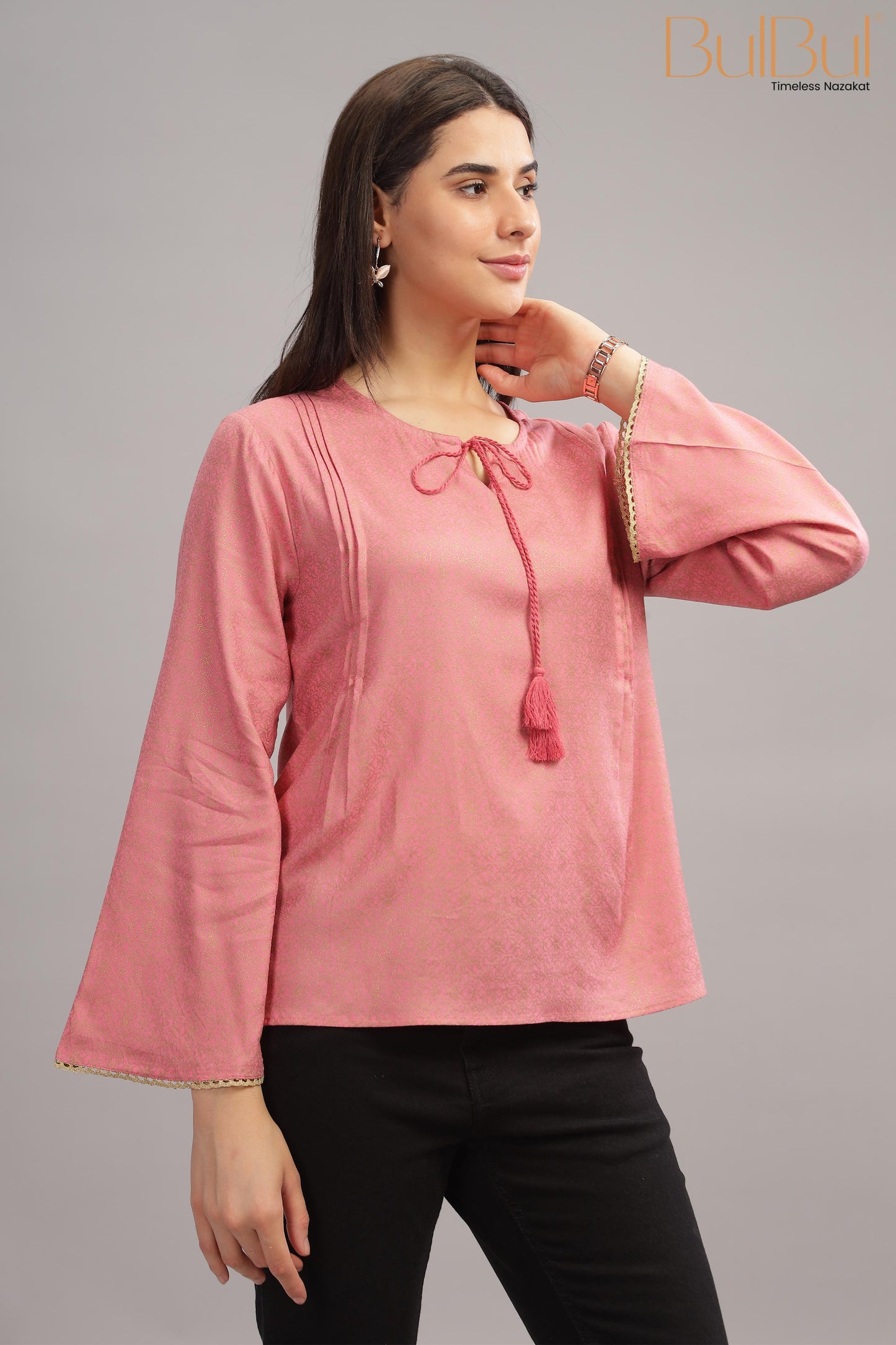 Nataliya Pink Rayon Top