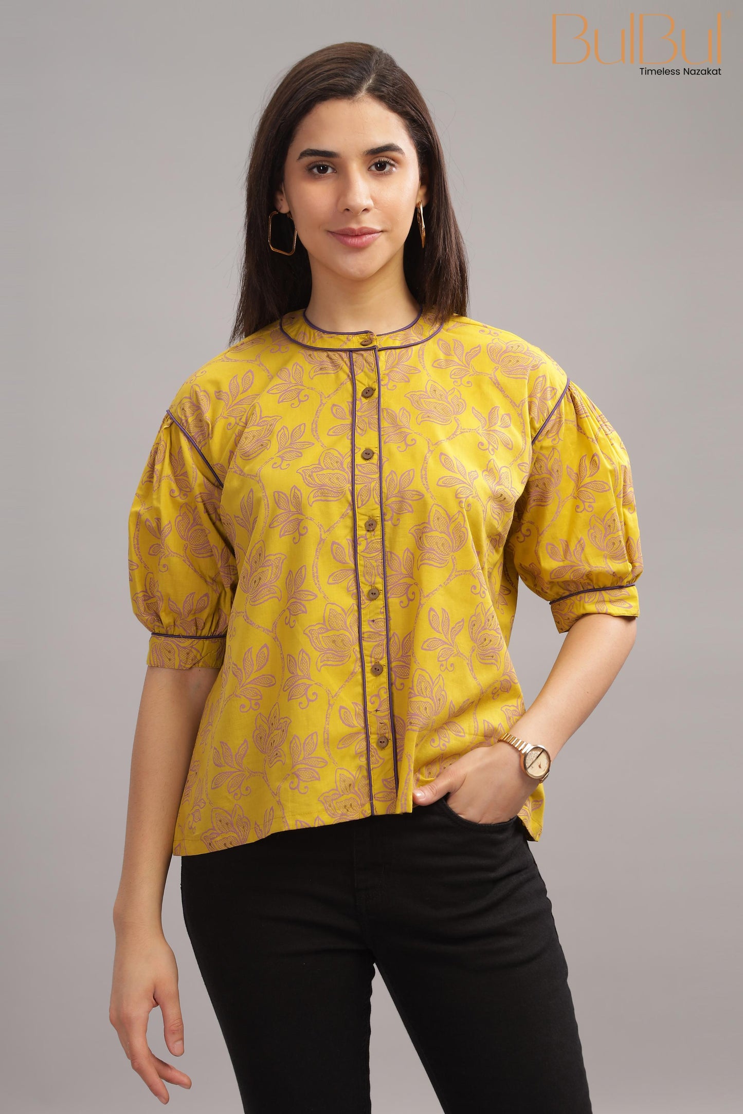 Mindy Mustard Top