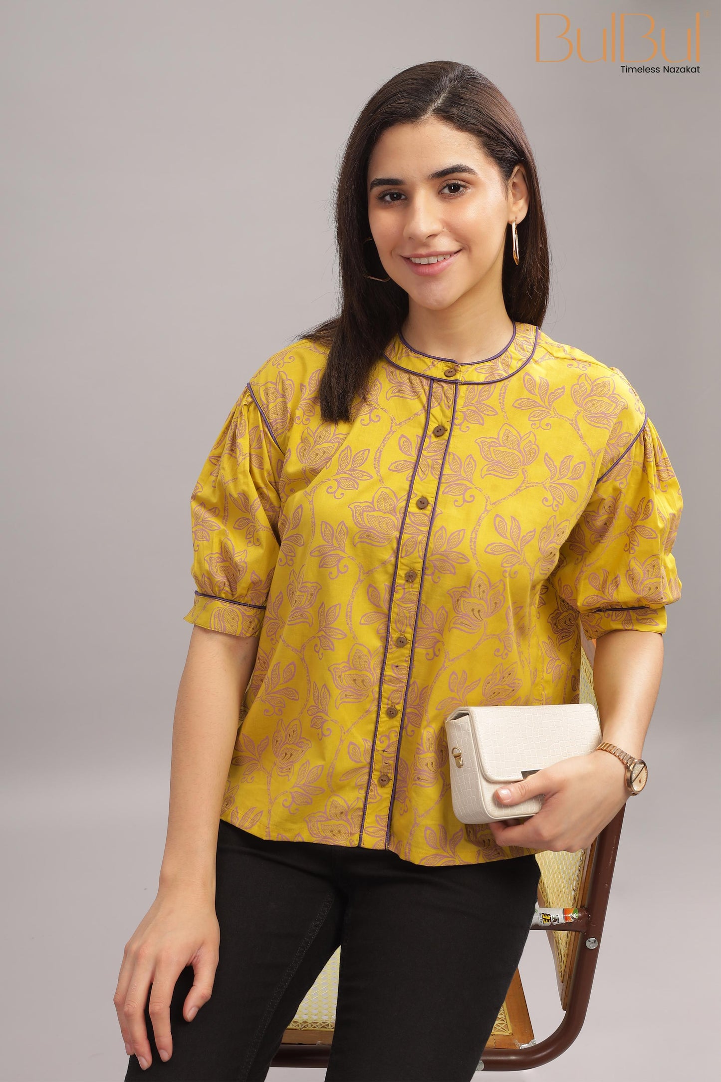 Mindy Mustard Top