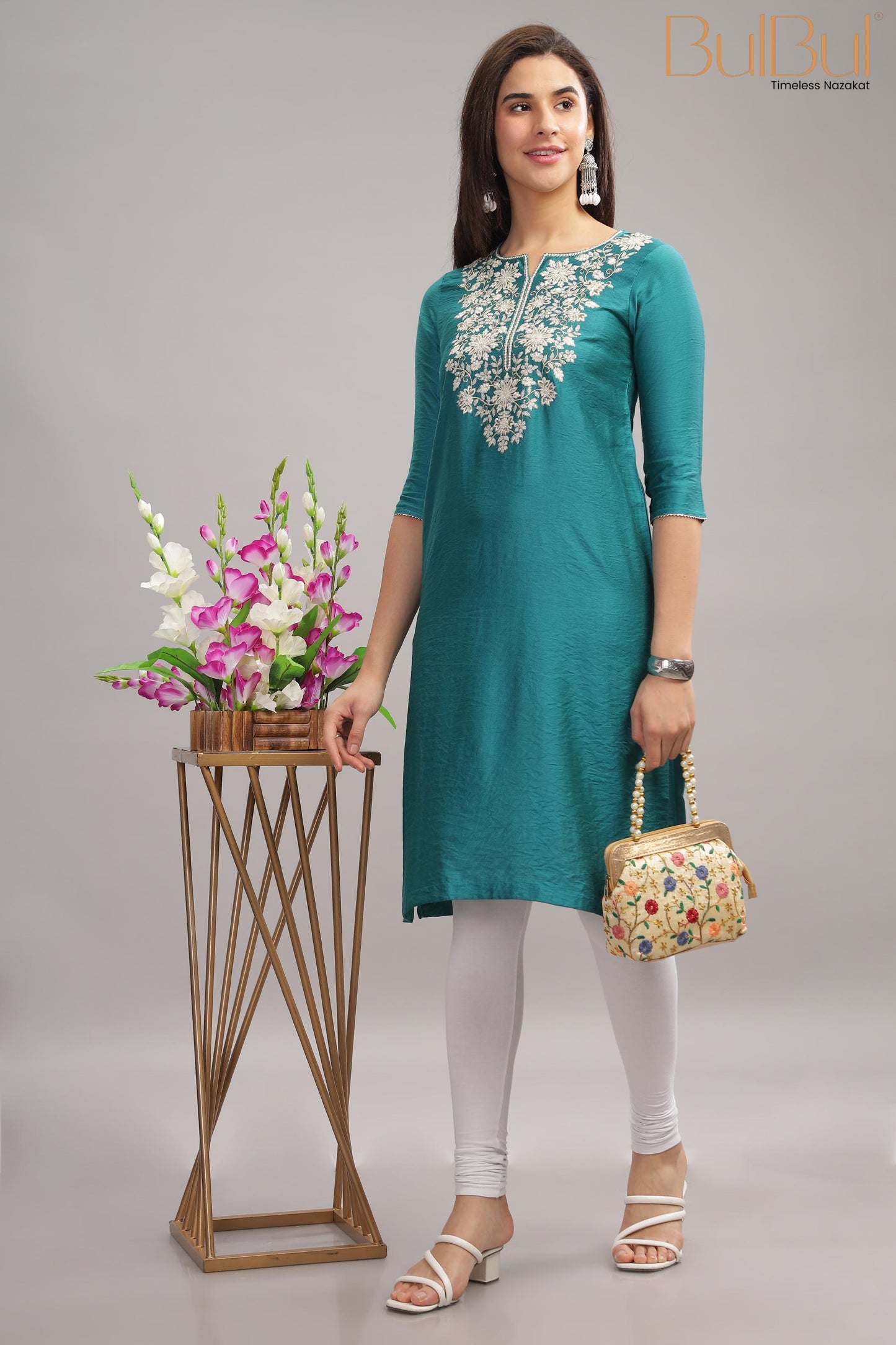 Dolly Teal Kurti