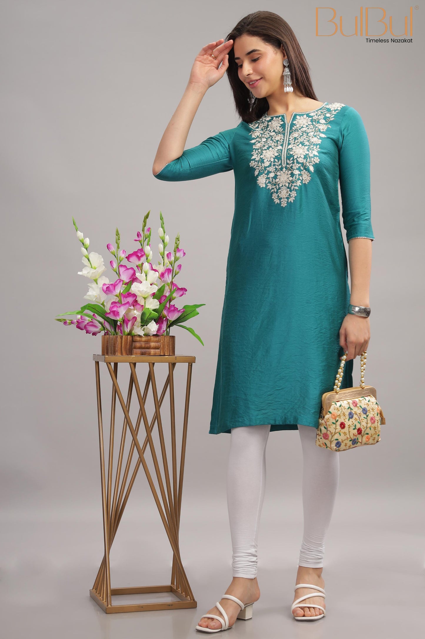 Dolly Teal Kurti