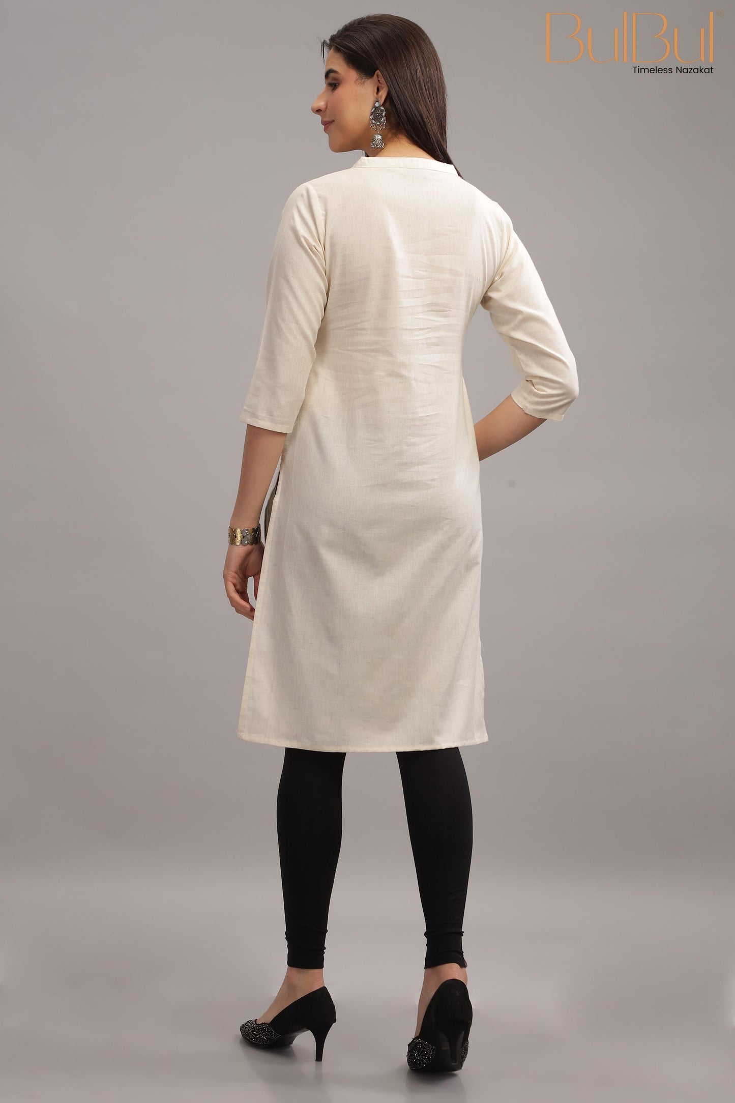 Syahi  Beige Kurti