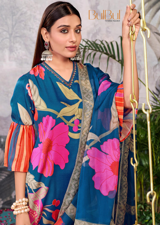 Rani Blue Kurta Set with Dupatta