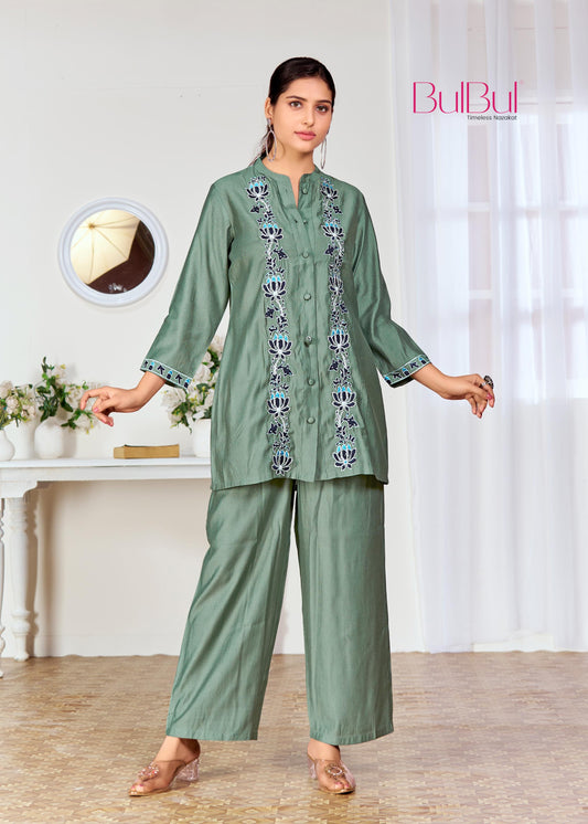 Deepti Olive Co-Ord Set