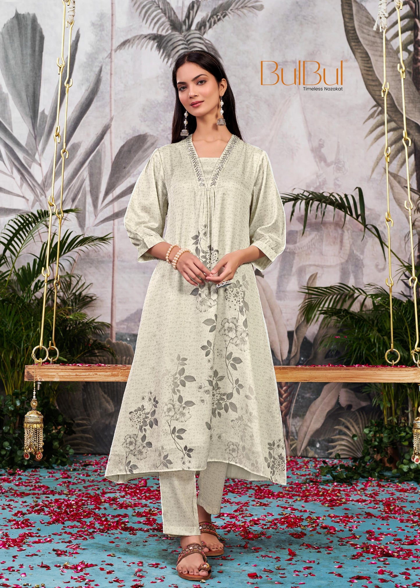 Reeva White Kurta Set