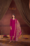 Shikha Fuschia Kurta Set with Dupatta