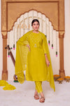 Roshni Yellow Kurta Set with Dupatta