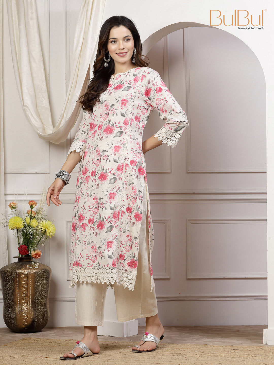 SALMA Pink Kurta Set