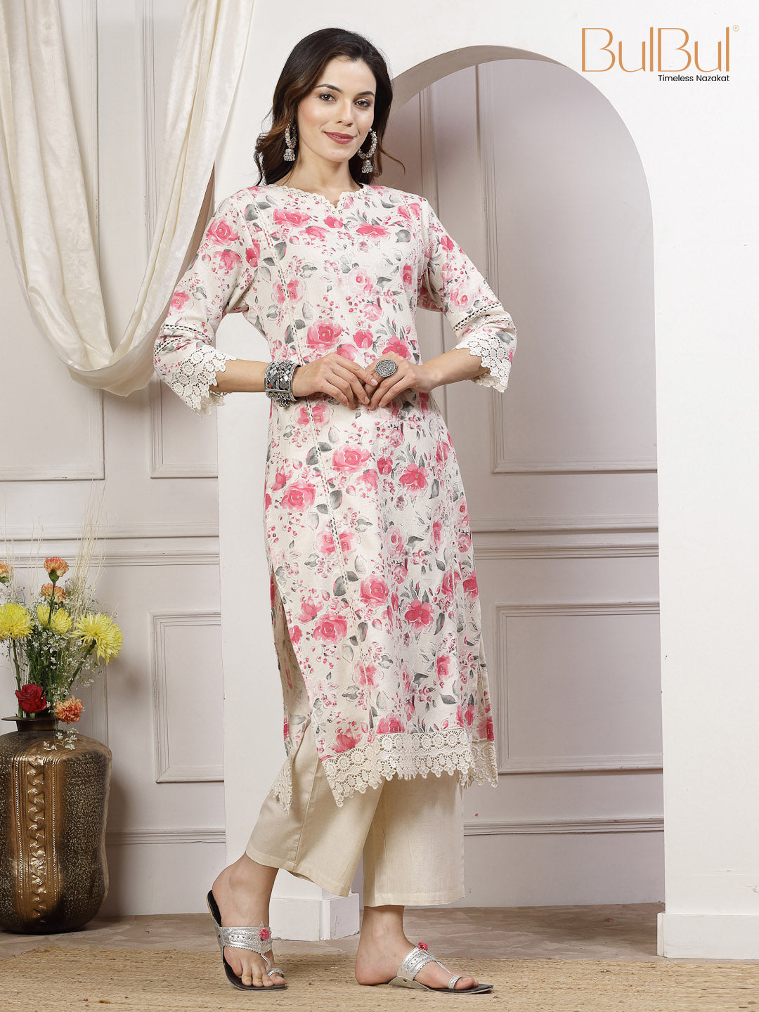 SALMA Pink Kurta Set