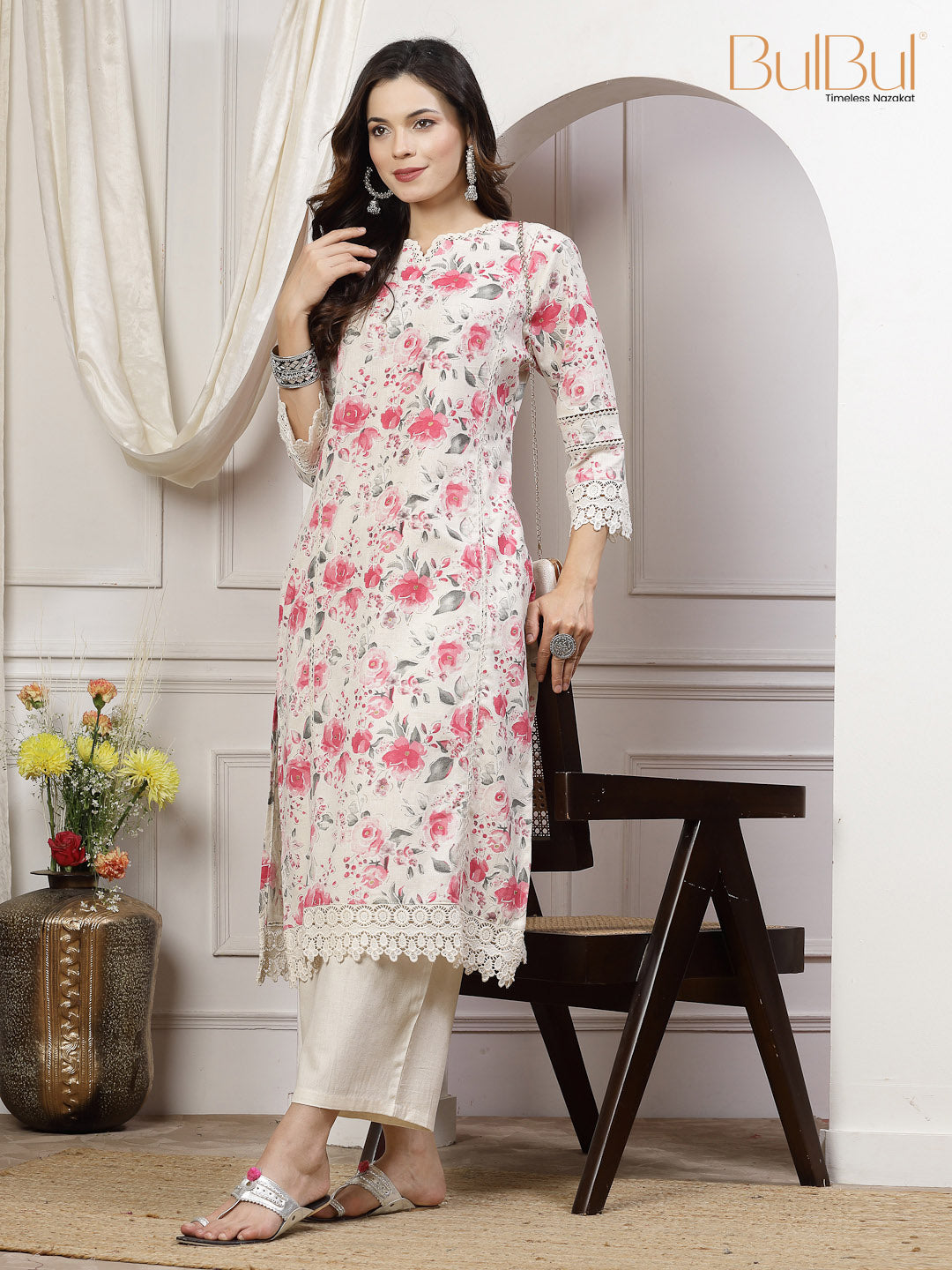 SALMA Pink Kurta Set