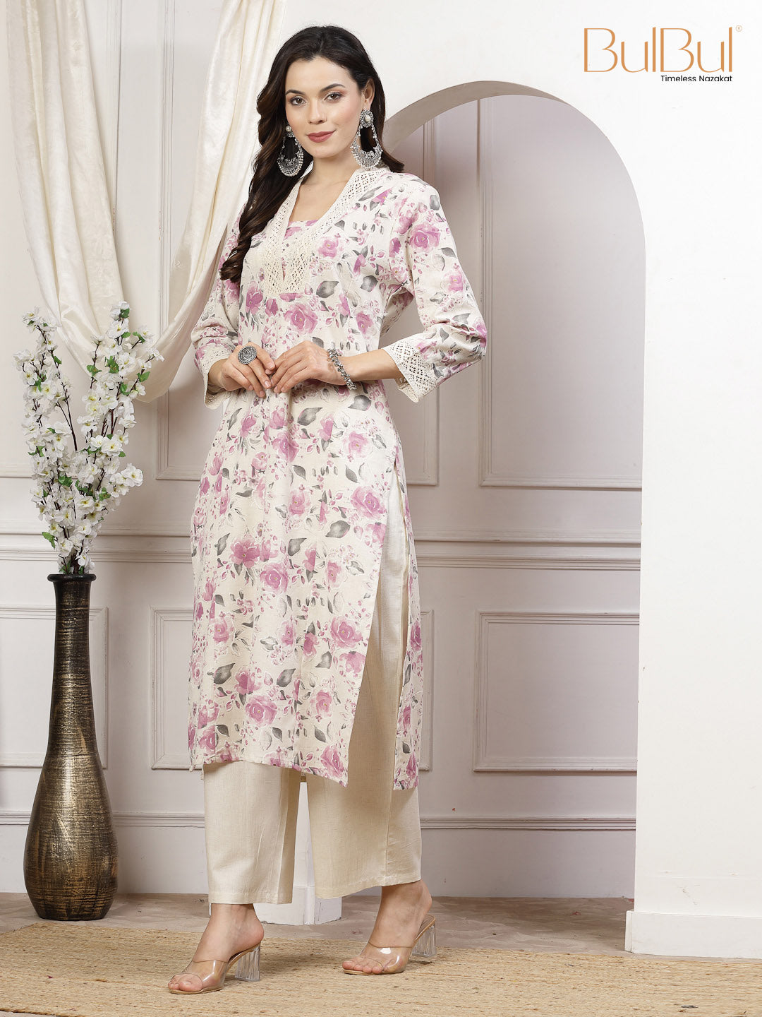 Fatima Purple Kurta Set