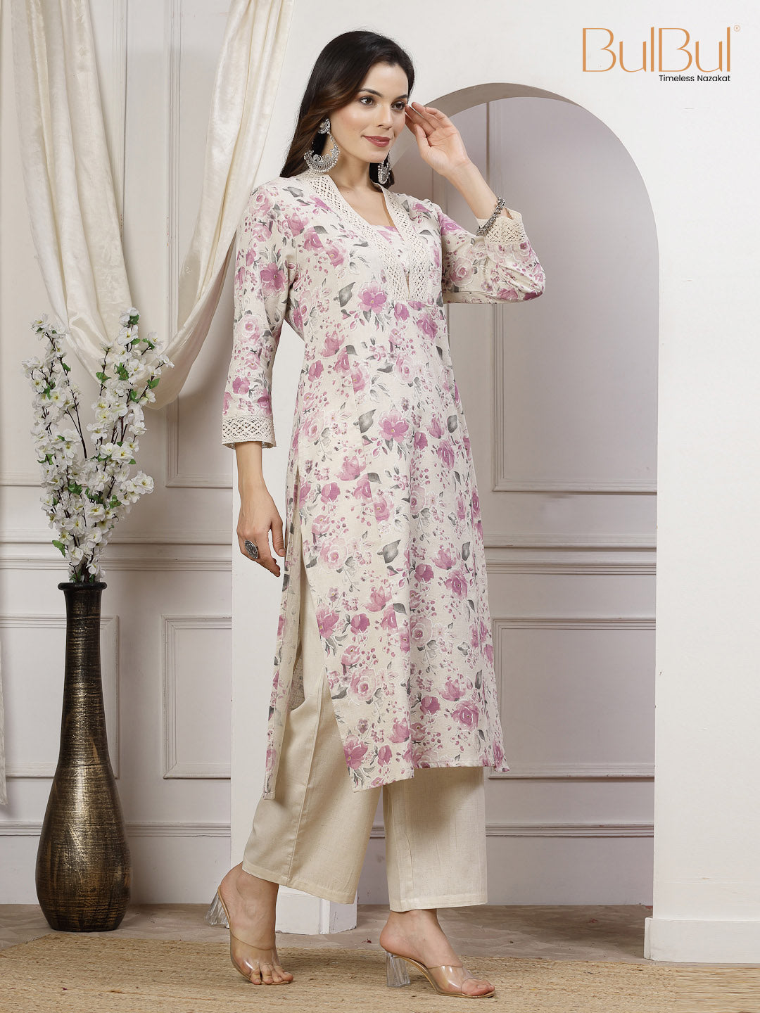 Fatima Purple Kurta Set