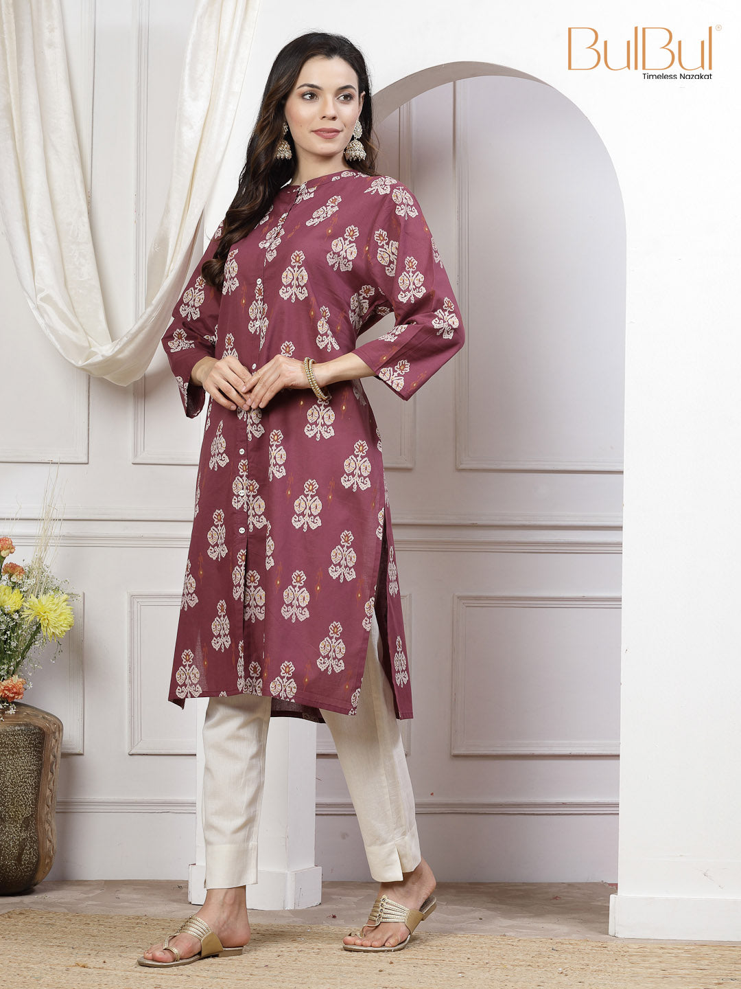 Zarina Maroon Kurti