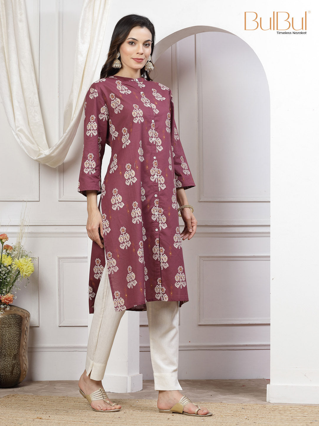 Zarina Maroon Kurti