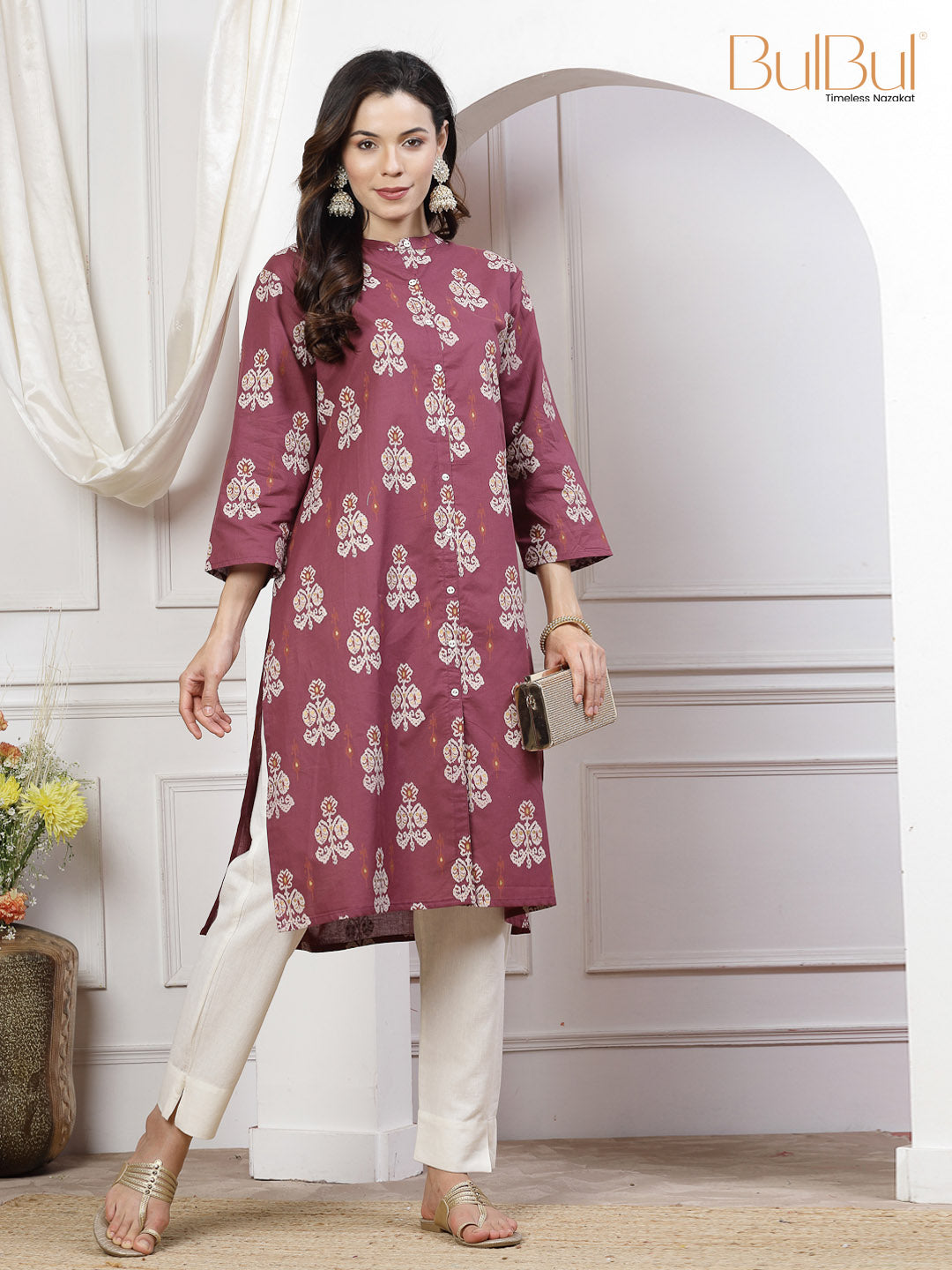 Zarina Maroon Kurti