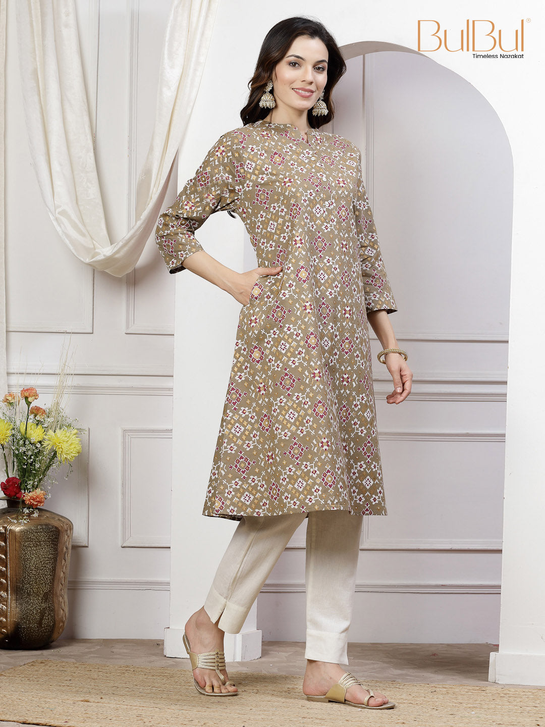 KANIZA Brown Kurti