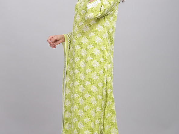 Firdous Green Kurta Set with Dupatta