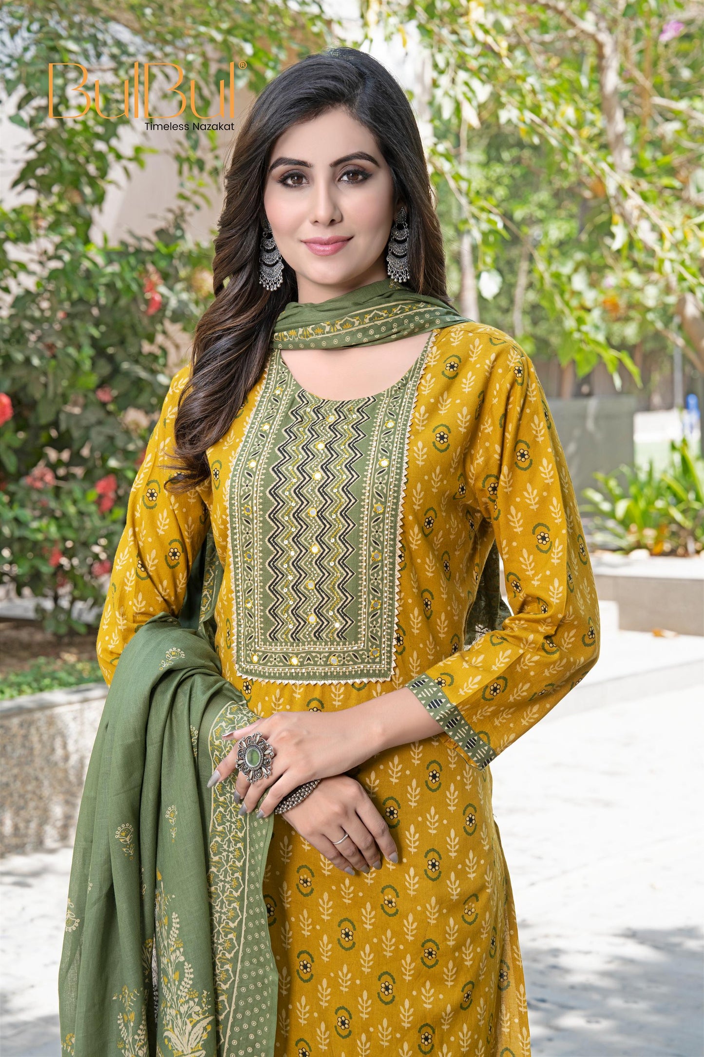 Aaliya Mustard Kurta Set with Dupatta