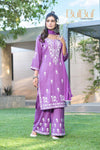 Meher Purple Kurta Set with Dupatta