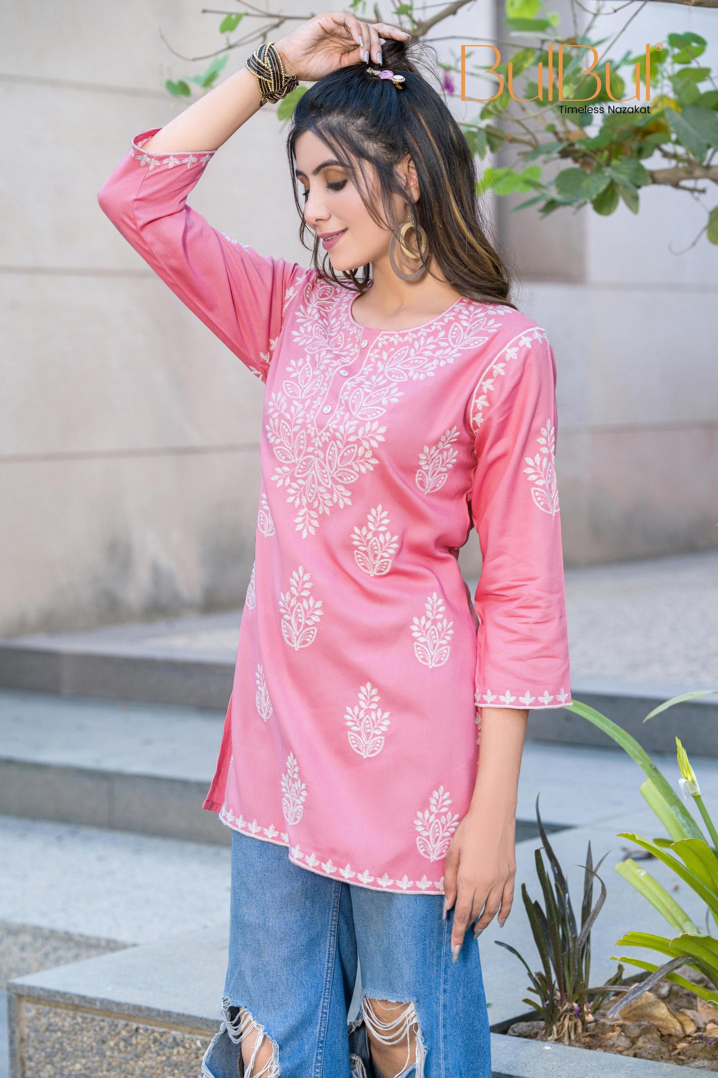 Yashvi Pink Rayon Top