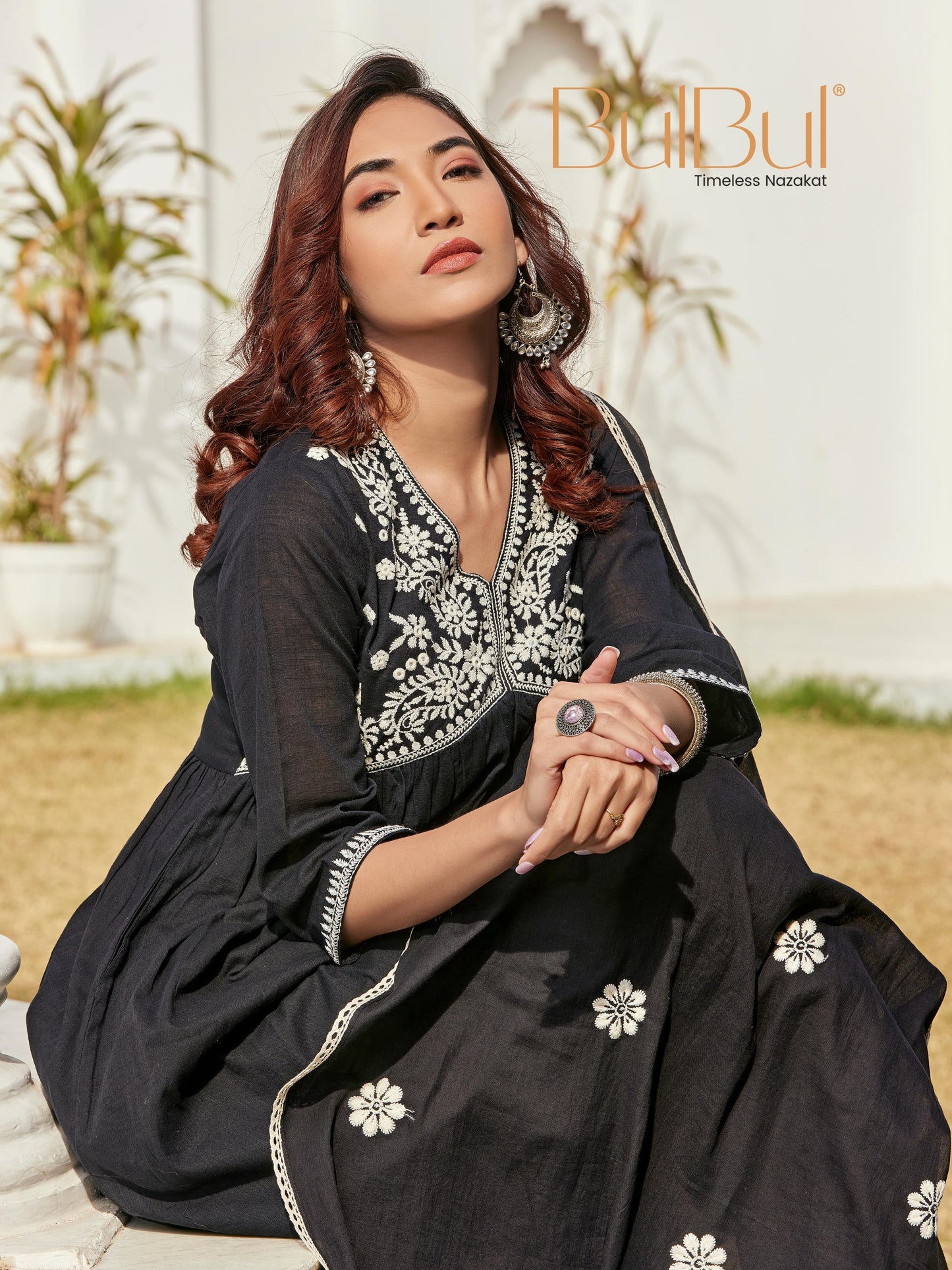 Akanksha Black Kurta Set with Dupatta