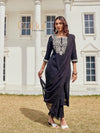 Samantha Black Kurta Set with Dupatta