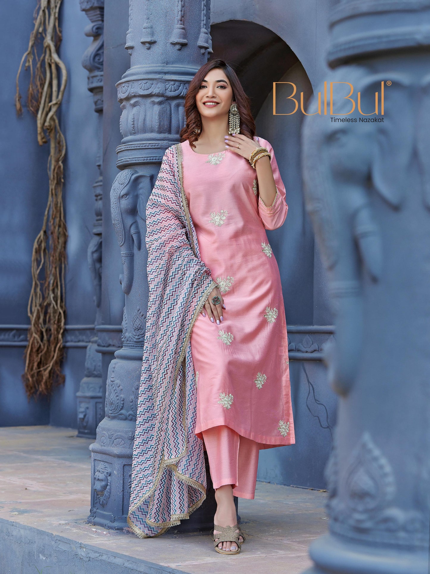 Kimaya Pink Kurta Set with Dupatta