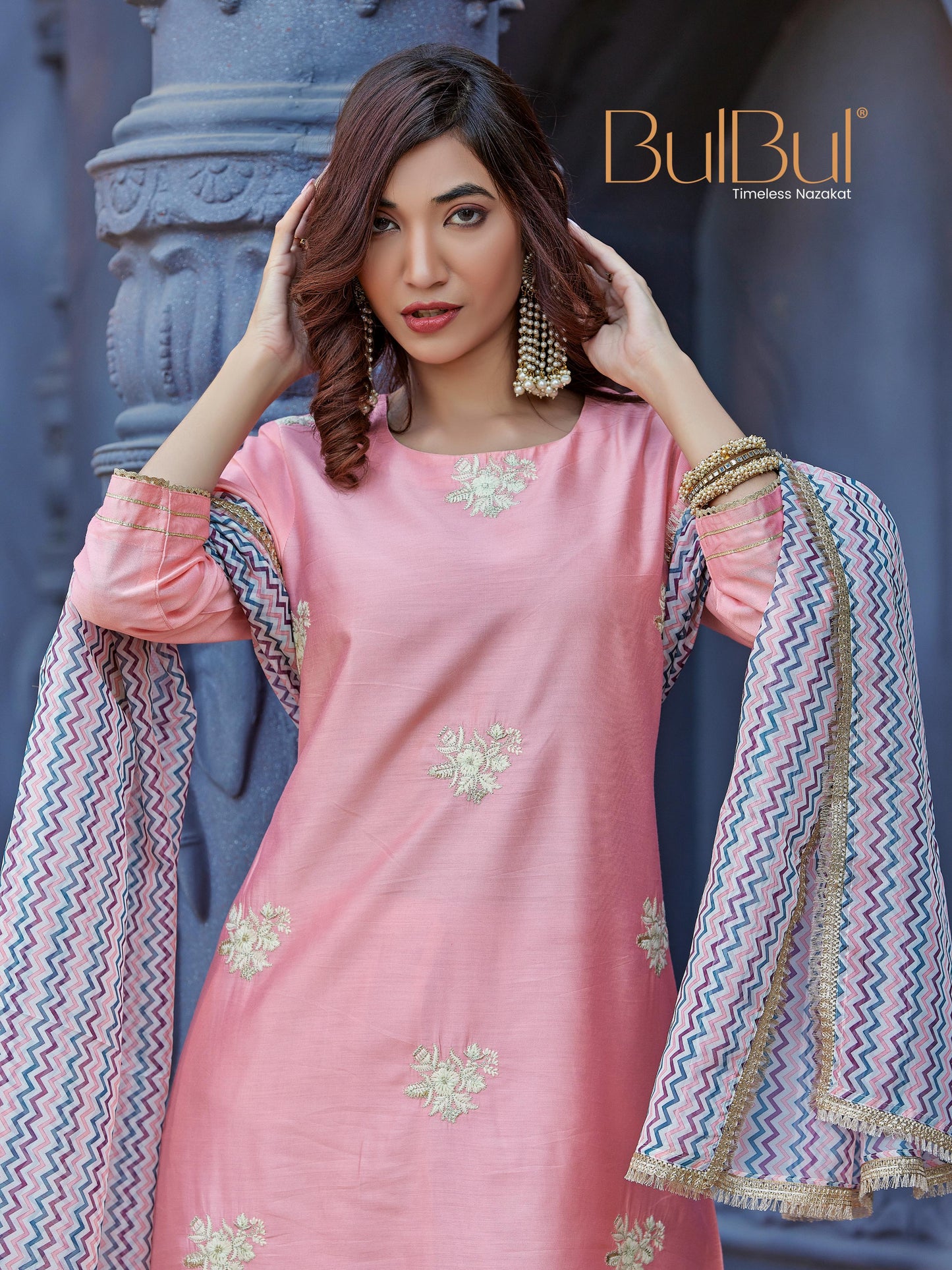 Kimaya Pink Kurta Set with Dupatta