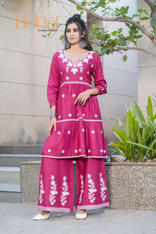 Dhawani Wine Co-Ord Set